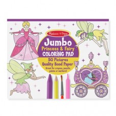 Jumbo Colouring Pad Princess & Fairies - Melissa & Doug